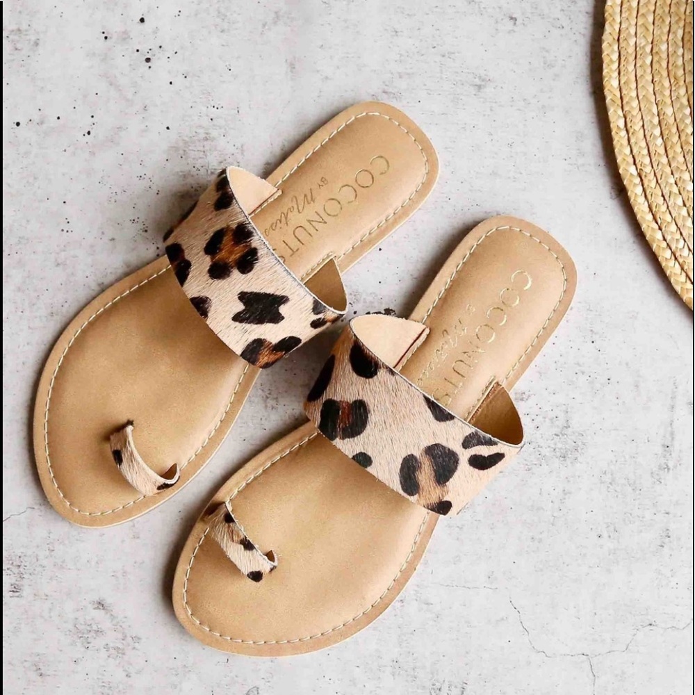 Coconuts by Matisse - Riva Leopard/Cowhair Sandals